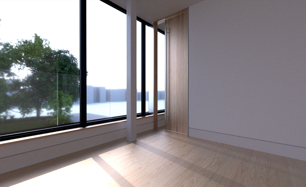 Master bedroom - Floating Column Option